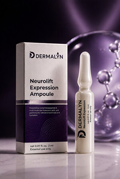 DERMALYN 5 Adet Botox Peptid Etkili Dolgunlaştırıcı Kırışıklık Mimik Karşıtı Ampul Serum Dermaroller Dermapen