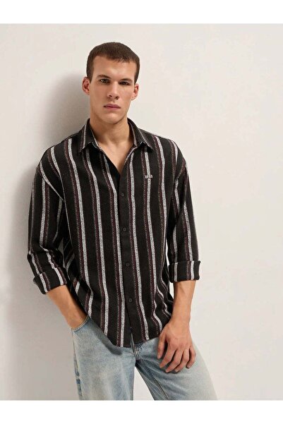 The Bear House Men's long Sleeve Shirt, breathable, soft comfort Fabric