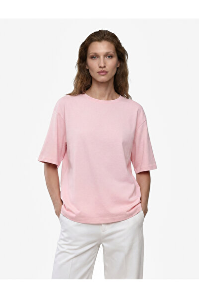 Koton Cotton Short Sleeve Crew Neck Oversize Basic T-Shirt