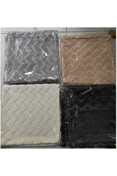 HEYTGAH Plush Cushion Cover _ 42X42Single-Sided 3D Plush Cushion Cover _ 1 Piece Cover Light Gray Hidden Zipper Welsoft Cushion Cover
