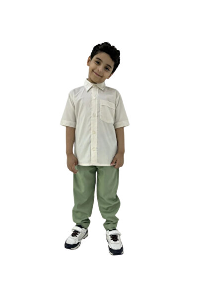 EZARY Azari Green Kindergarten Pants for Boys