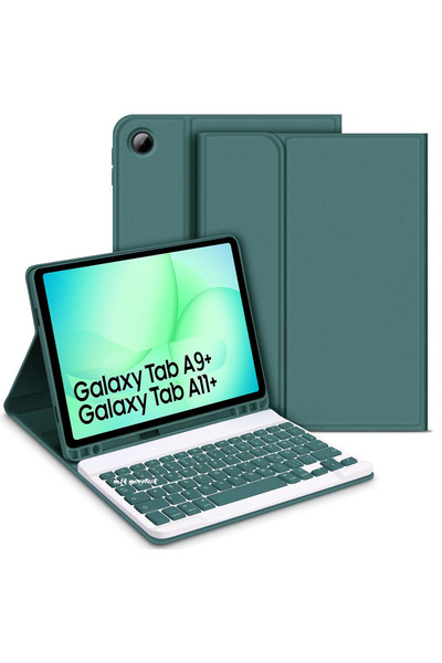 m.tk moveteck Samsung Galaxy Tab A9 + Plus 11 inç SM-X210 Bluetooth Klavyeli ...
