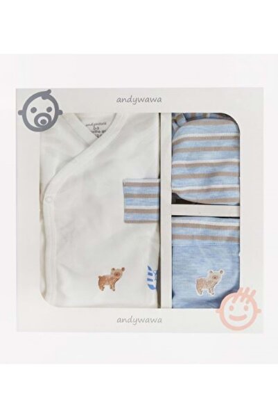 andywawa Blue Baby Boy 5 Pack Hospital Release Blue