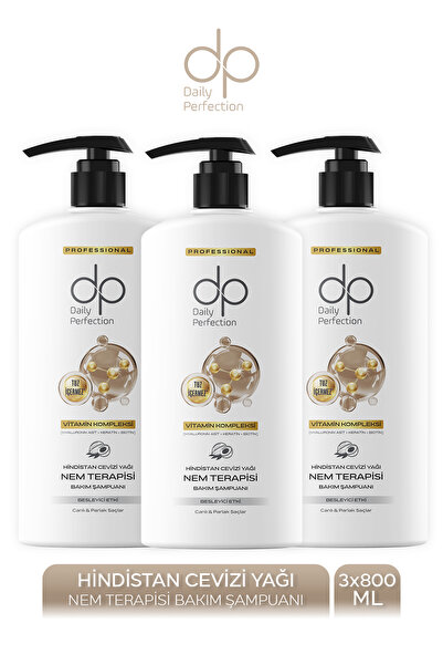 dp Daily Perfection Şampuan Hindistan Cevizi Yağı 800 ml X 3 Adet