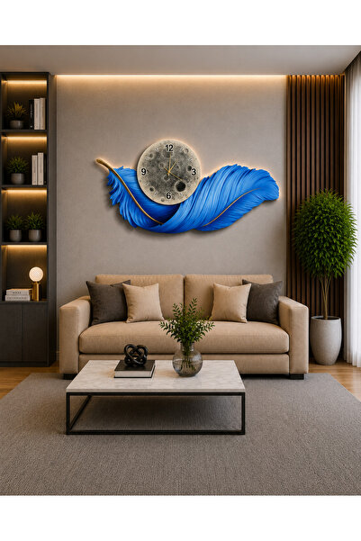 OMATEK SMART TECHNOLOGIES Tek LED Renk Okyanus Tüyü Akıllı LED Duvar Saati ve...