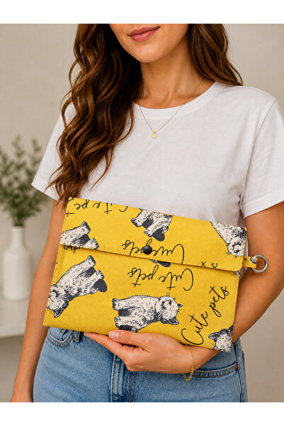 By Selen Suyolcu Clutch Model Çok Amaçlı Astarlı Makyaj & Seyahat Çantası