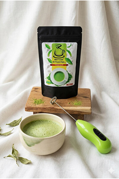 Karadeniz Matcha 500 gram Yüksek Kalite Matcha Çayı Hediye Elektronik Köpürtü...