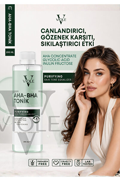 VIOLE BEAUTIES Aha Bha Tonik Leke Çıkartıcı Nemlendirici Gözenek Çıkarıcı Ona...