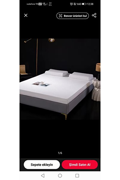 AYHOME Home Yatak Odası Tekstili Sıvı Geçirmez Alez Çift Kişilik Lastikli Çar...