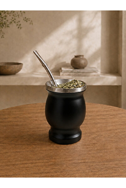 Ybera Mate Çayı Mate Çayı İçin Çift Cidarlı Paslanmaz Çelik Kupa