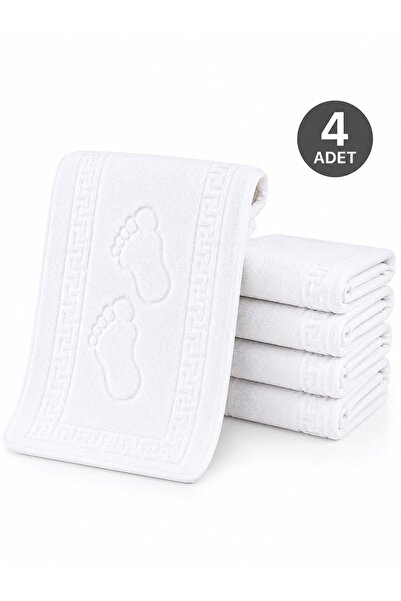Hepsine Rakip Set de 4 prosoape de baie cu amprentă de picior, 100% bumbac, 5...