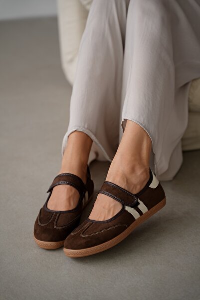 selin shoes حذاء رياضي نسائي من روفين فيلكرو - بني