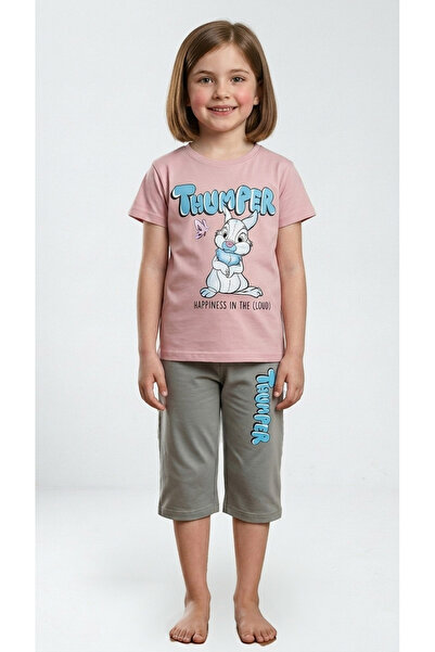 levanapajamas Rabbit Pajama Set for Girls, 2 Pieces, Blouse and Shorts