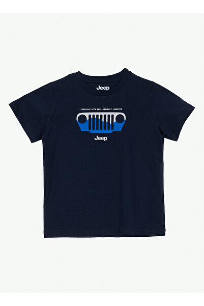 JEEP Lacivert Erkek Çocuk Baskılı T-Shirt J6SB-TST7680