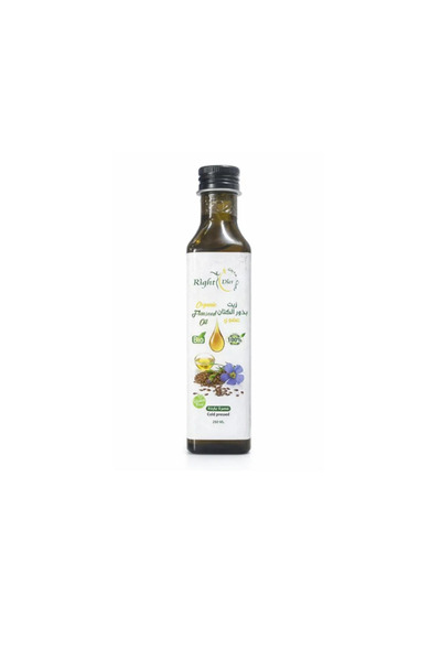 RIGHT DIET Organic Gluten-Free Cold Pressed Flaxseed Oil 250ml - Non-GMO