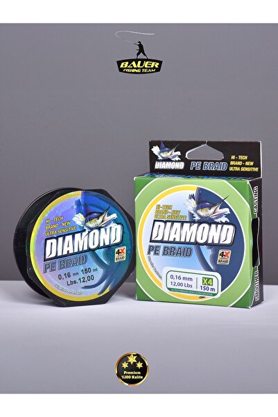 OLTAMİX BAUER DIAMOND Pe Braid 4x 150 Metre Ip Misina Süper Kaliteli