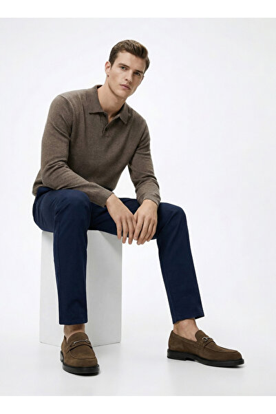 ALTINYILDIZ CLASSICS Pantaloni slim fit pentru bărbați, albastru marin ACE001...