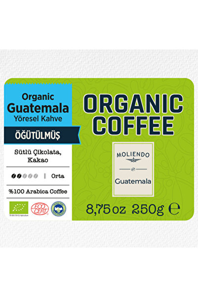 Moliendo Finest Coffee Organik Guatemala SHB Yöresel Kahve (Öğütülmüş Filtre Kahve) 250 g