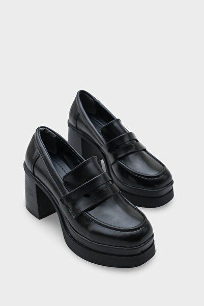 Capone Outfitters Mocasini pentru femei Danni 1003 cu vârf rotund și toc mediu