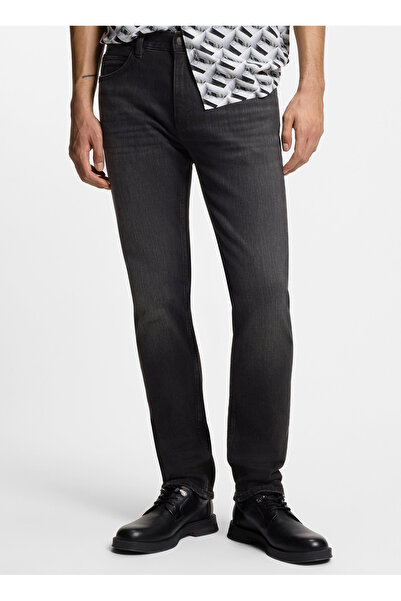 HUGO Antrasit Erkek Slim Fit Denim Pantolon 50555179_HUGO 708