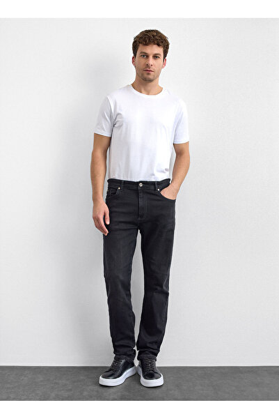 Back And Bond Pantaloni negri slim fit din denim
