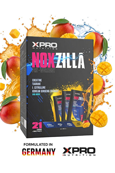 Xpro Nutrition Xpro Noxzilla Pre-workout 18gr 21 Saşe Mango Aromalı