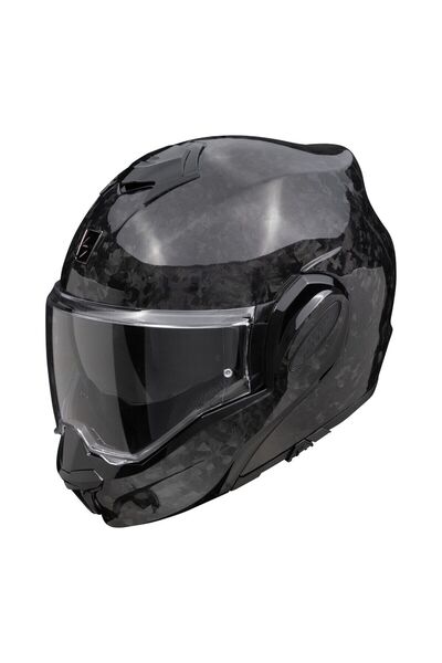 Scorpion Exo-Tech Evo Onyx Carbon Çene Açılabilir Motosiklet Kaskı Siyah