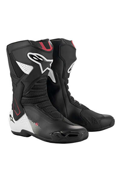 Alpinestars SMX-6 V3 Korumalı Motosiklet Botu Siyah Beyaz Kırmızı