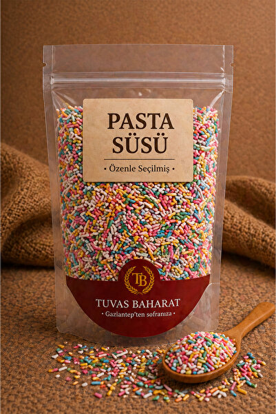 TUVAS BAHARAT Pasta Süsü 40 Gram| Anında Şık & Fotojenik Pasta Dekoru