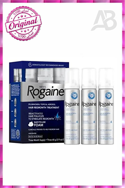 Rogaine الاصلي 100% رغوة مينوكسيديل ٥٪ للرجال لإعادة نمو الشعر، علاج موضعي لل...