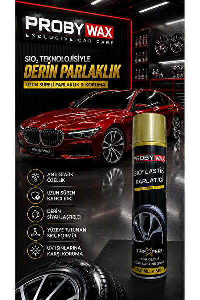 PROBYWAX EXCLUSIVE CAR CARE SiO2 TIREXPERT Lastik Parlatıcı Sprey 600 ml