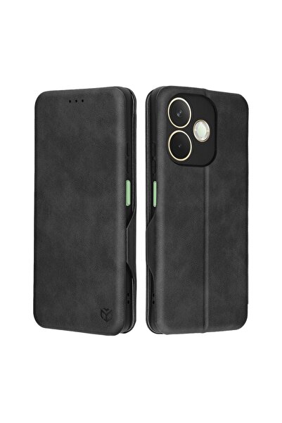 Techsuit Husă pentru Oppo A5 Pro 4G / A5 Pro 5G - Safe Wallet Plus - Neagră