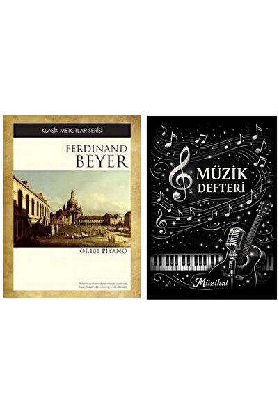 Portemem Yayınları Müzik Defteri Hediyeli Beyer Op. 101 Piyano Metodu