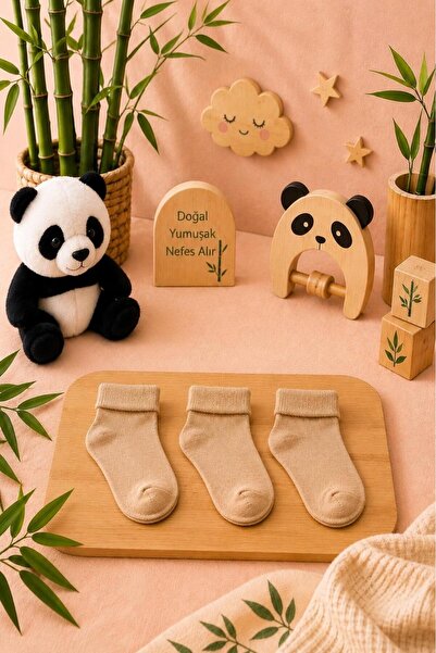 Lakoren 3-Piece Bamboo Anti-Sweat Baby & Kids Booties Socks