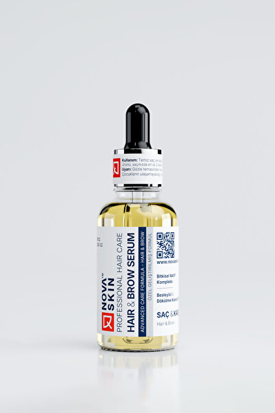Novaskin Saç ve Kaş Bakım Serumu - Argan & Biberiye Yağlı 30 ml