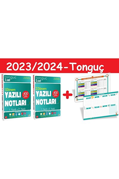 Tonguç Yayınları 5. Sınıf Tüm Dersler Yazılı Notları 1. Ve 2. Dönem 1. Yazılı...