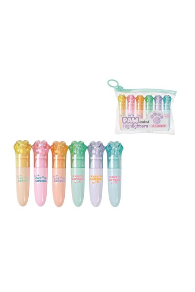 ITOTAL Mini Evidențiatoare Macaron cu Lăbuțe, 6 buc/set