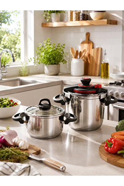 FALEZ Cook-fest 4+7 Lt Düdüklü Tencere set