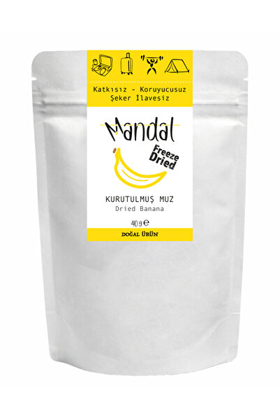 Mandal Freeze Dried Muz Kurusu Dondurularak Kurutulmuş Muz