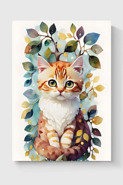 Luna Marissa Αφίσα Flower Cat Αφίσα τοίχου χωρίς πλαίσιο