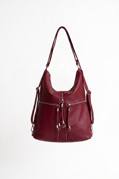 H&D COLLECTİON *Soft Faux Leather Cherry Women's Bag Suitable for Hand Should...