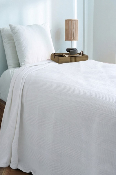 Tekstil Home Pike Single 100% Cotton Border Model Luxury Bedspread