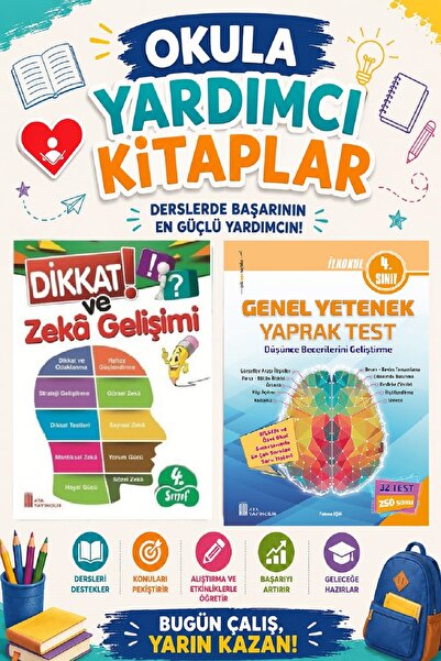 Ata Yayıncılık Ata 4.Sınıf Okula Yardımcı Dikkat Ve Zeka Gelişimi - Genel Yet...