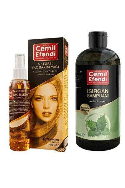 Cemilefendi Isırgan Şampuanı 400 ml Saç Bakım Yağı 125 ml