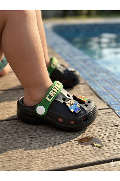 nuh kids Non-Slip Patterned Emoji Gift Garden Beach Pool Daily Slippers & San...