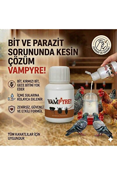 VERMX-TR DOĞAL HAYVAN SAĞLIĞI ÜRÜNLERİ Vampyre Bit Kırmızı Bit GeceBiti Pire ...