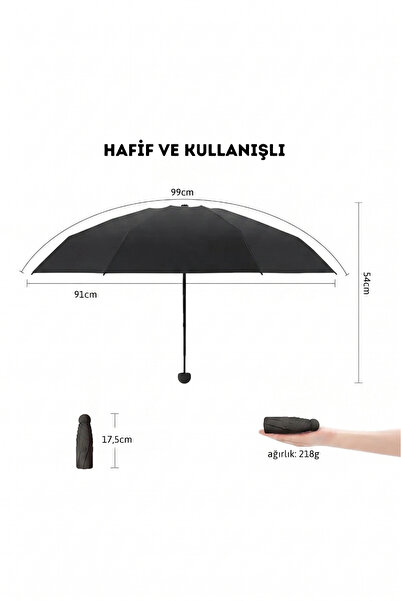Genel Markalar Özel Kılıflı UV korumalı Portatif Kapsül Şemsiye