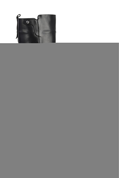 Bueno Shoes Black Leather Women's Heeled Boots 33Wc34015