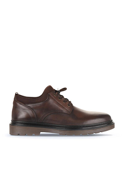 Bueno Shoes حذاء كلاسيكي للرجال من الجلد باللون البني الفضي 07ma2351sl270