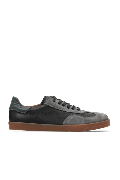 Bueno Shoes Men's Gray Suede Sneakers 01Me4601